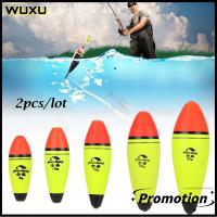 WUXU 2pcs/lot ยาว/วงรี การลอยตัว พลาสติก ทุ่นตกปลา Bobber อีวา โฟม Ball Boia