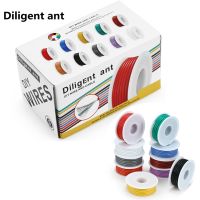 Household DIY high quality flexible silicone wire and cable 5 colors mixed 1 box tinned pure copper anti-oxidation Cables