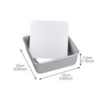 6/8/10 นิ้วถาดอบ Anodized Aluminium Square Cake Pan with Removable Bottom Nonstick Mousse Chiffon Tools