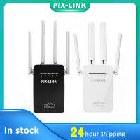 PIXLINK Wireless Wi-Fi Repeater 300mbps Single Repeater Extender 4 Antennas Signal Range Extender, Home Network