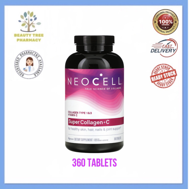 NeoCell Super Collagen + C Collagen Type 1 & 3, 360 Tablets Lazada