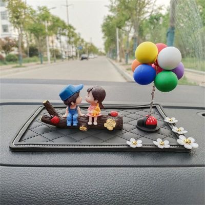 【CC】▣  Car Decoration Cartoon Couples Figure Figurines Ornament Interior Dashboard Accessories Gifts