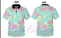 （xzx  31th）  （ALL IN STOCK） Basic Flamingo Love Summer Polo POLO shirt Mens and Womens, Polo POLO shirt Mens and Womens, Unisex Golf POLO shirt Slim Fit Short Sleeve Polo 12