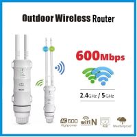 อุปกรณ์ช่วยขยายช่วงสัญญาณ Wifi 600Mbps  Dual Band 2.4G+5G High Power Outdoor WIFI Router/Access Point/CPE/WISP Wireless wifi Repeater Dual Band 2.4G/5G High Gain 7dBi Antenna POE