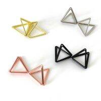 20 Pcs/Set Table Card Holder Standing Double Layer Triangle Shape Smooth Edge Double-layered Photo Holder for Dining Room