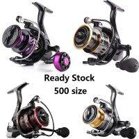 ▪✟☈ ssusan Linnhue reel mini 500 size รอกตกปลา โลหะ ขนาดเล็ก ชิ้น น้ําหนักเบา กุ้งตกปลา