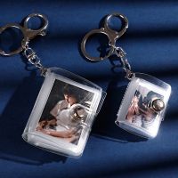 16 Mini Small Photo Album Keyring 1/2 Inch Photocard Holder with Keychain creative Pictures Storage Case Card Bag Collect Book