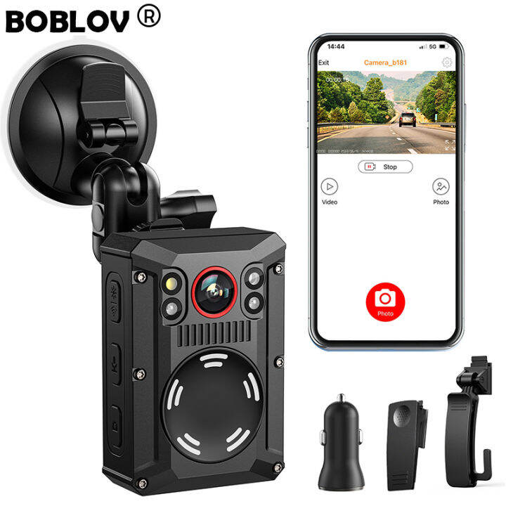 BOBLOV 4K HD 2160P WiFi กล้องจิ๋วกีฬากันน้ำพร้อม Body Mini Action