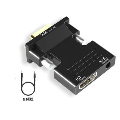 ♤卐▬ HDMI-compatible to VGA Adapter with 3.5mm Audio Jack 1080P HDMI-compatible Female to VGA Male Converter for PC Laptop TV Monitor