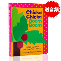 English original CHICKA boom squeak touch Liao Caixing audio book sheet paper book caddick award picture book childrens book reading English Enlightenment cognition picture book