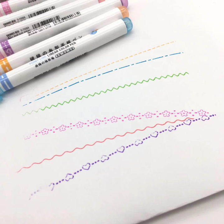 ปากกาเขียนปากกาเน้นข้อความเส้นโค้งสีสันชัดเจนและราบรื่นปากกาสำหรับเขียนการ์ดตัวอักษรไดอารี่
