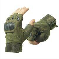 Motorcycle Gloves Cycling Outdoor Sports Thickened Nylon Anti-Skid Half Finger