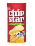 Snack Khoai tây chiên Chipstar vị muối lạt YBC - Nhật Bản 50g màu đỏ