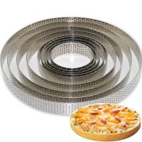 Round Stainless Steel Cake Molds Mousse Cake Tart Circle Mold Pizza Dessert DIY Decor Mould Tart Ring Kitchen Baking Tool Electrical Connectors