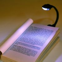 1pcs Mini Flexible Clip-On Bright Book Light Laptop White LED Book Reading Light Lamp Worldwide Newest Hot Search