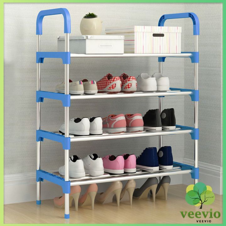 veevio-ชั้นวางรองเท้า-ชั้นเก็บรองเท้า-จัดระเบียบรองเท้า-สแตนเลส-มีให้เลือก-shoe-rack-มีสินค้าพร้อมส่ง