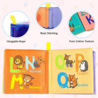 หนังสือผ้านุ่มเรียนรู้ที่สามารถซักได้สำหรับ SOMXG261442 0-36เดือนหนังสือเสื้อผ้าทารกเปลของเล่นของเล่นเสริมสร้างสติปัญญาการศึกษาปฐมวัย