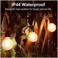 ไฟสาย LED G40ความเย็น7.6ม. 10ม. 15ม. กลางแจ้ง Pation กันน้ำประหยัดพลังงานตกแต่งไฟสายแบบเทพนิยายสำหรับงานปาร์ตี้วันหยุดงานแต่งงานสนามหลังบ้านพวง