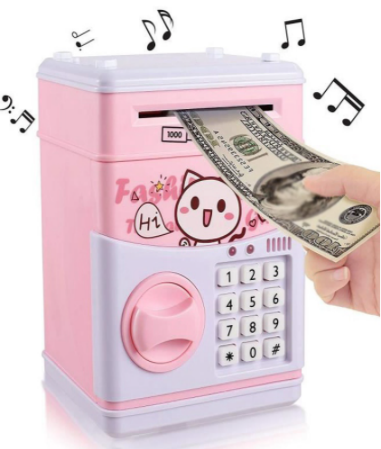 Coin bank money bank Cartoon Character Money ATM Savings Machine Bank ...