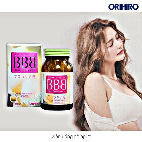 Viên uống giúp tăng nở ngực bbb best beauty body orihiro nhật bản - ảnh sản phẩm 3