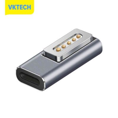 [Vktech] Type-C ตัวเมียเป็นแม่เหล็กอะแดปเตอร์ USB PD พร้อมไฟแสดงสถานะสำหรับ Macbook Air/โปร