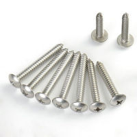 M5/M6 304 stainless steel self-tapping screws big mushroom flat head wood bolt M5 x 10mm (20Pcs) Nails Screws  Fasteners