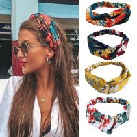 NEW 67 Style Women Headband Print Floral Cross Knot Elastic Hair Band Soft Turban Fashion Hair Accessories Headwrap 2021