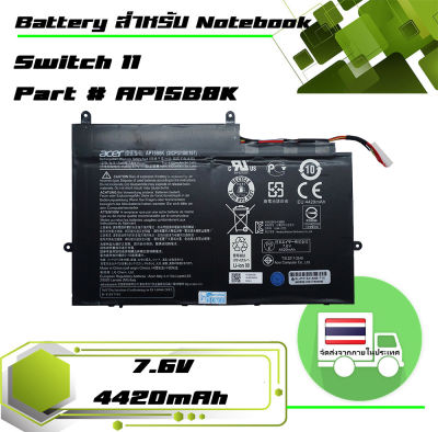 แบตเตอรี่ Acer battery เกรด Original สำหรับรุ่น Switch 11 SW5-173 SW5-173P , Part # AP15B8K