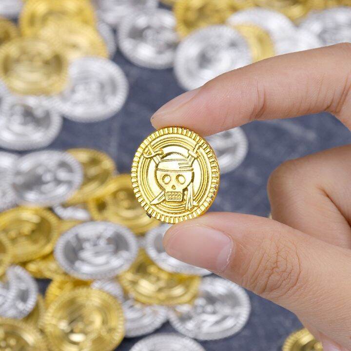 cc-replica-50pcs-plastic-pirate-coin-kids-birthday-decoration-fake-coins-game-hunt-supplies