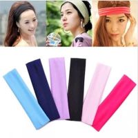 Unisex Yoga Hair Band Sports Headband Women Cotton Knotted Turban Head Warp Hair Band Men Wide Elastic Yoga Sport Headband Women