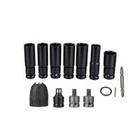 14 in 1 7 Sleeve 14-22mm Electric Wrench Hex Socket Head Set Kit Electric Wrench Adapter for Impact Wrench Drill