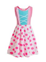 Toy Bo Peep Costume for Children  Story 4 Bo Peep dresses for Kids Birthday party dresses princess Polka Dot Bo Peep Costume  by Hs2023