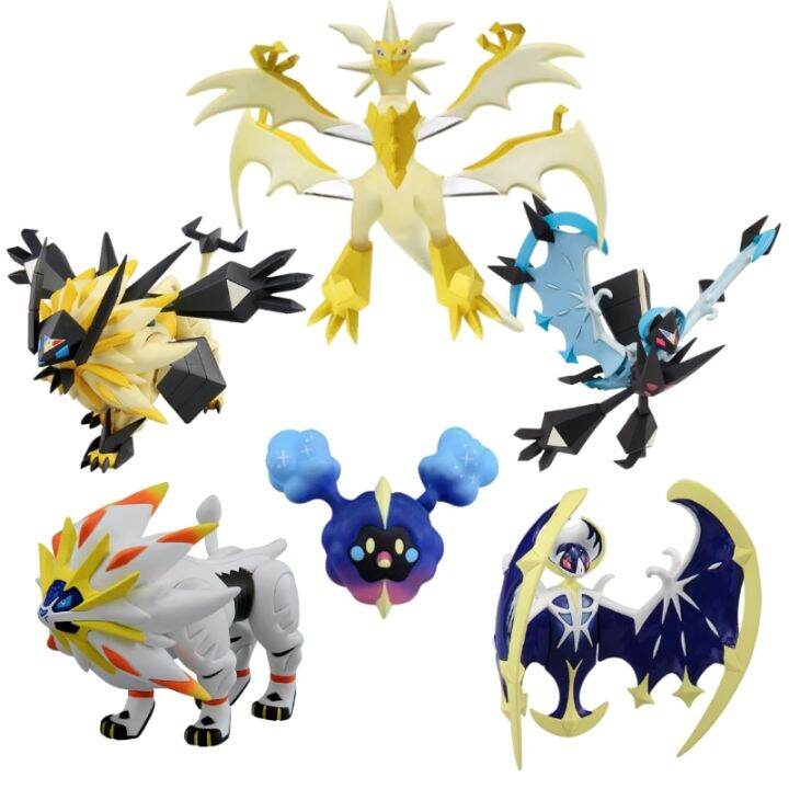 Tomy Takara Pokemon Figures Ml Series Kawaii Cosmog Solgaleo Lunala Ultra Necrozma High Quality