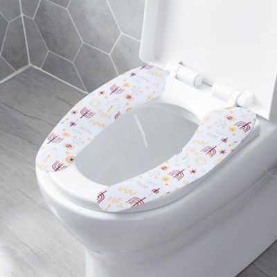 [ Washable Universal Bathroom Toilet Seat Cover Pads ] [ Soft Stretchable Toilet Mat Pad ]