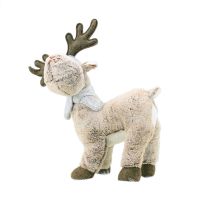 60cm Christmas Elk Doll Nordic Plush White Reindeer Cute Ornament Hotel Home Party Festival Decoration Kids Gift Toy