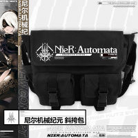 Japanese Anime Game NieR:Automata Cosplay YoRHa No.2 Cosplay Bag Harajuku School Black Backpack Canvas Bag Travel Messenger Bags