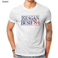 Vintage Distressed Reagan Bush 84 Unisex Oversize T-Shirt Games Tops Summer New Tees 103133 【Size S-4XL-5XL-6XL】