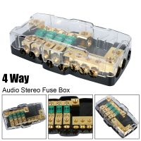 【YF】 Distribution Fuses Box Block Multi-functional LED Car Audio Stereo Fuse Holder for Power Splitting 12V-24V For RV Camper