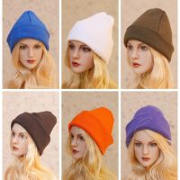 1/6 Cap For Female/Male Solider Knitted Beanie Hat Solid Color Trendy Street Style Fit 12 Inch Action Figure Body Model