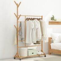 [COD] hanger floor coat solid bedroom home multi-functional simple mobile clothes