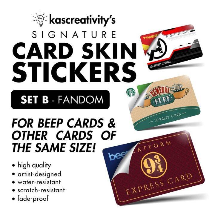 Fandom CARD SKIN STICKERS (for Beep Cards and other cards) | Lazada PH
