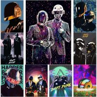 2023 ✴✌ 80s Daft Punk Band Helmet Mask Poster Canvas Painting Music Legend Wall Picture For Modern Living Room Home Decor Cuadros