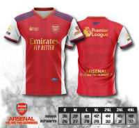 เสื้อบอลพิมพ์ลาย  ยอดฮิต ลายอาเซนอล สีแดง ARSENAL