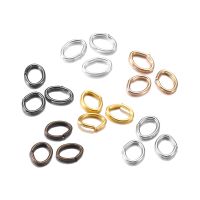 【YF】℗❖☫  300pcs/lot Oval Rings Split Connectors Metal Loops Earring Jewelry Making Accessories