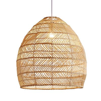 Rattan Lamp Pendant Light Vintage Hanging Lamp Shades E27 Living Room Dining Room Home Decor Cafe Restaurant Hanglamp