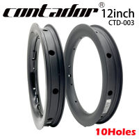 CTD-003 CONTADOR 12นิ้ว203 Pushbike คาร์บอนจักรยานเด็กขอบล้อ12 "ขอบยางจักรยาน10รูสำหรับ Kokua PAPA S T R I D E R