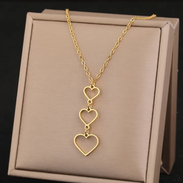 stainless-steel-necklaces-elegant-exquisite-heart-infinity-symbol-heartbeat-pendants-chain-trend-fine-necklace-for-women-jewelry