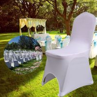 【CW】 1Pcs Wedding Chair Covers Spandex Stretch Slipcover for Restaurant Banquet Hotel Dining Party Universal Chair Cover