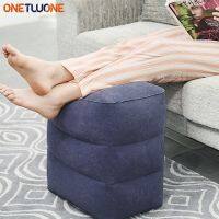 ஐ❈ Inflatable Travel Foot Rest Pillow Adjustable Height Cushion Kids/Adults Airplane Travel Pillow for AirplanesCarsTrainsOffice