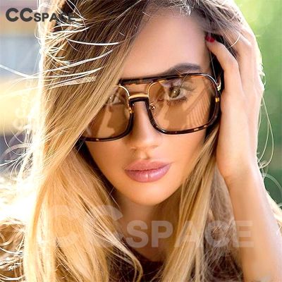 46160 Square Big Frame Sunglasses Men Women Fashion Shades UV400 Vintage Glasses